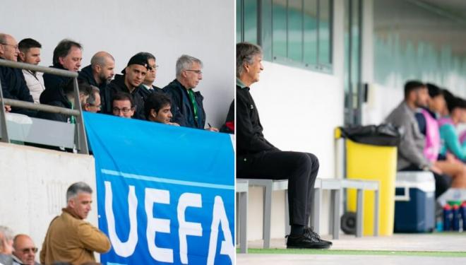 La plana mayor del Betis en la Ciudad Deportiva (foto: RBB)..