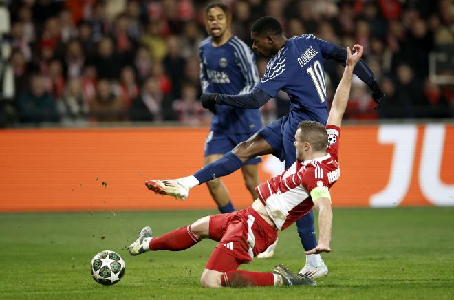 Dembélé, durante el Brest-PSG (Foto: EFE).