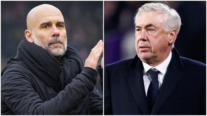 Pep Guardiola y Carlo Ancelotti (Cordon Press / Europa Press)