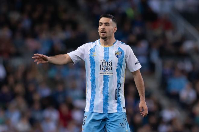 Ramón, en un partido en La Rosaleda en 2025. (Foto: MCF)