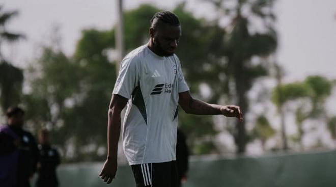 Kouamé, en un entrenamiento en Chicago.