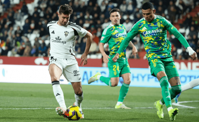 Debut de Javi Martón ante el Real Zaragoza. (Foto: Albacete Balompié)