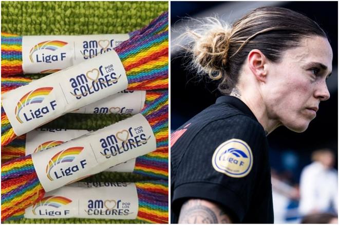 La campaña de la Liga F contra la homofobia en el fútbol en medio del li con Mapi León.