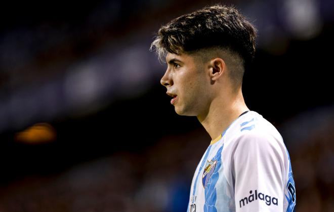 Antoñito Cordero, en un partido en La Rosaleda. (Foto: MCF)