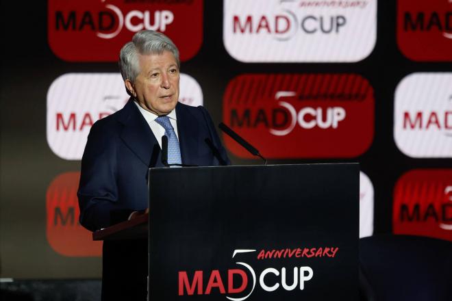 Enrique Cerezo en la presentación de la MADCUP (EFE).