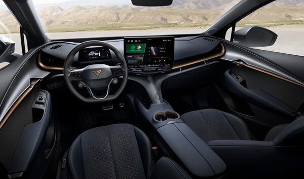 El interior del CUPRA Tavascan Endurance.