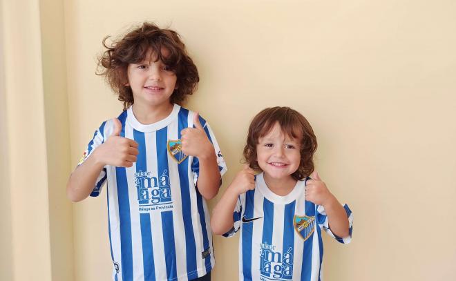 Diego y Martín, hijos de Germán, dos minimalaguistas en Uruguay. (foto: cedida)