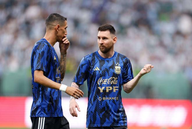 Di María junto a Leo Messi (Cordon Press)