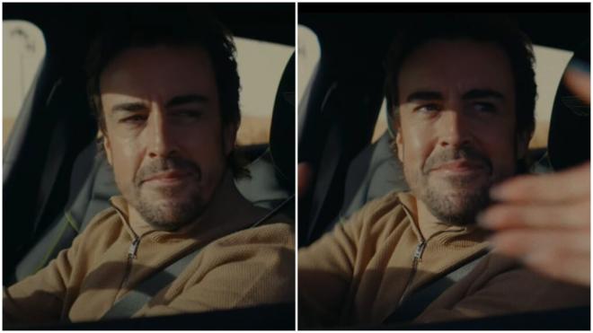 Fernando Alonso en el videoclip de Francesca Michielin. (Foto: @SoyMotor)