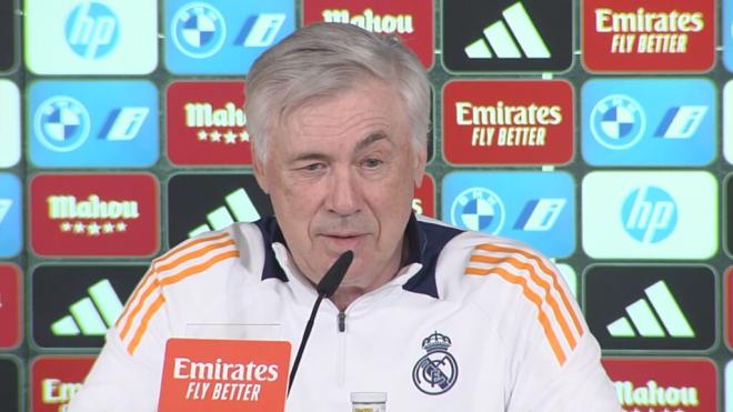 Ancelotti, en rueda de prensa (Foto: ElDesmarque)