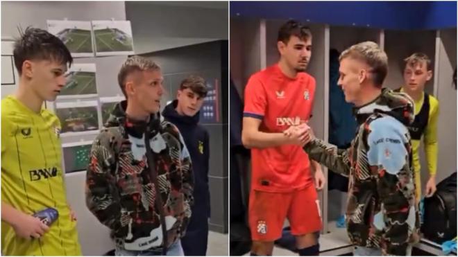 Dani Olmo con los juveniles del Dinamo de Zagreb (Fuente: @gnkdinamo)