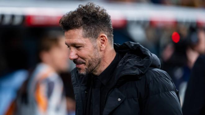 Diego Pablo Simeone, durante un partido del Atlético de Madrid (Fuente: Cordon Press)