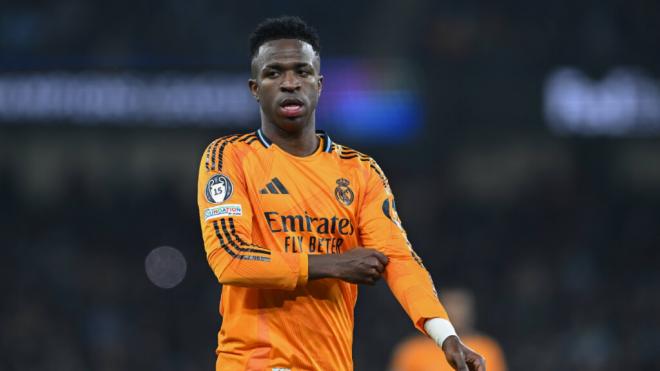 Vinicius Jr durante un partido del Real Madrid (Fuente: Cordon Press)