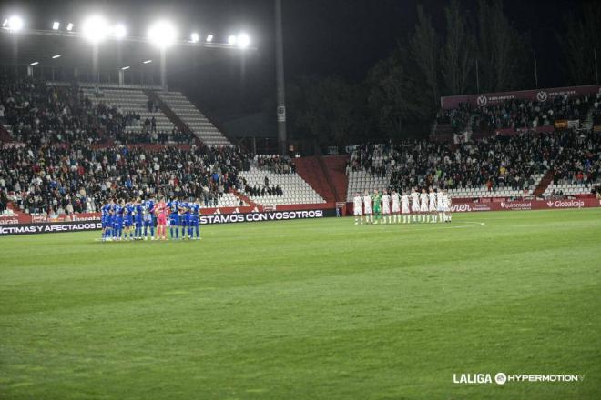 Minuto de silencio por la DANA de Albacete y Oviedo en la primera vuelta (Foto: LALIGA).