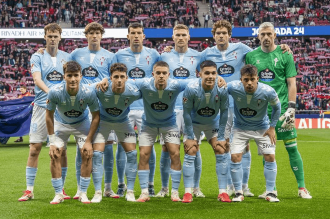 Once titular del Celta ante el Atlético de Madrid (Foto: LaLiga).