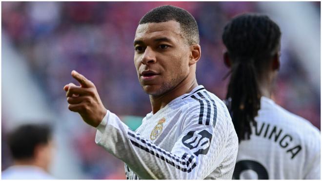 Mbappé celebrando su gol frente el Osasuna. (Foto: EFE)