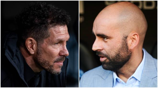 Diego Pablo Simeone y Claudio Giráldez (Cordon Press)