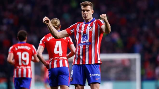 Sorloth celebrando su gol ante el Celta (Foto: Europa Press)