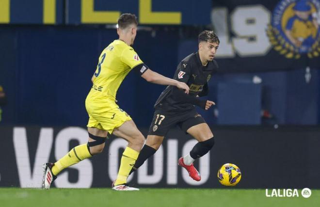 Iván Jaime, ante el Villarreal CF (Foto: LALIGA).