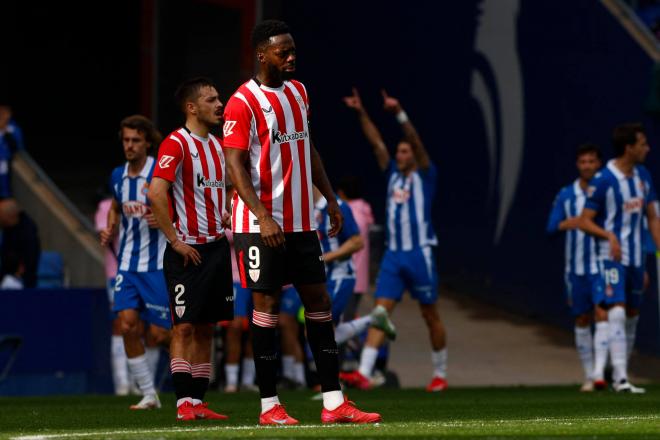 Iñaki Williams, tras el gol del Espanyol (Foto: EFE)