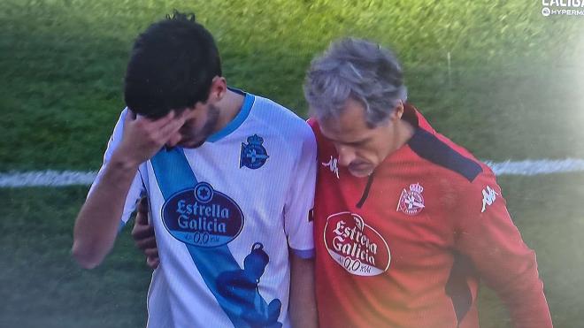 Rafa Obrador se retira del Pepico Amat con un golpe de calor (Foto: LALIGA TV).