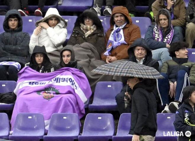 Afición contra el Sevilla.