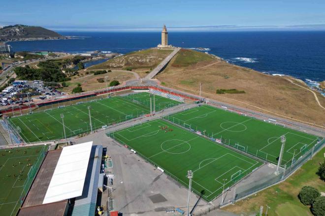 Campos de fútbol de la Torre, en A Coruña.