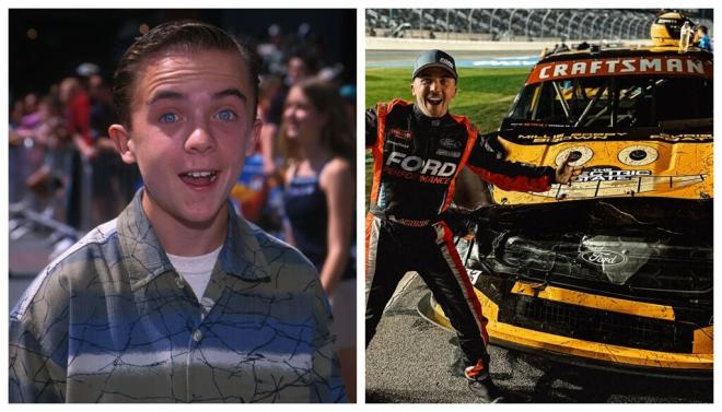 Frankie Muniz, en su época como actor y como piloto.