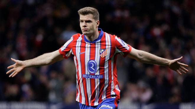 Alexander Sorloth celebra su gol frente al Celta de Vigo (Cordon Press)