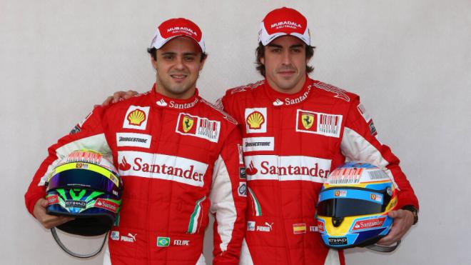 Fernando Alonso y Massa en Ferrari (Foto: Cordon Press)