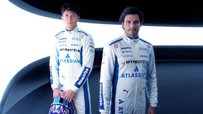 Alex Albon y Carlos Sainz, pilotos de Williams para 2025 (Foto: X)