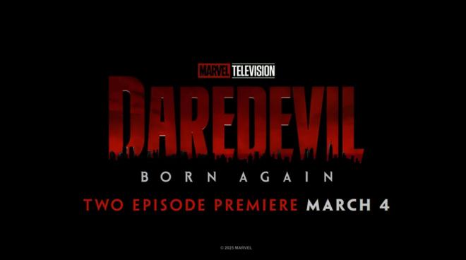 Daredevil Born Again confirma su estreno con seis capítulos en cuatro semanas.