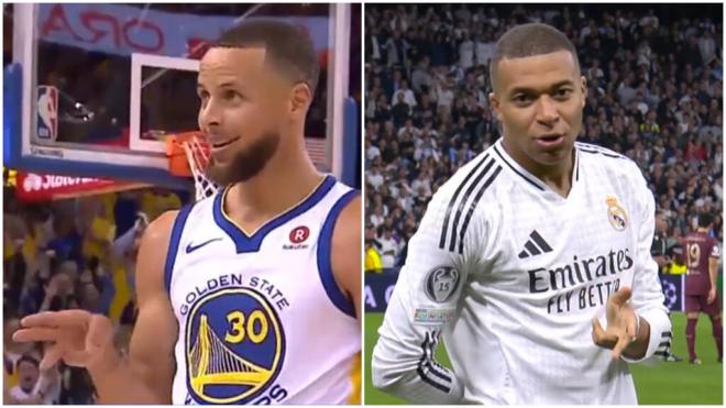 El homenaje de Kylian Mbappé ante el City a Stephen Curry.