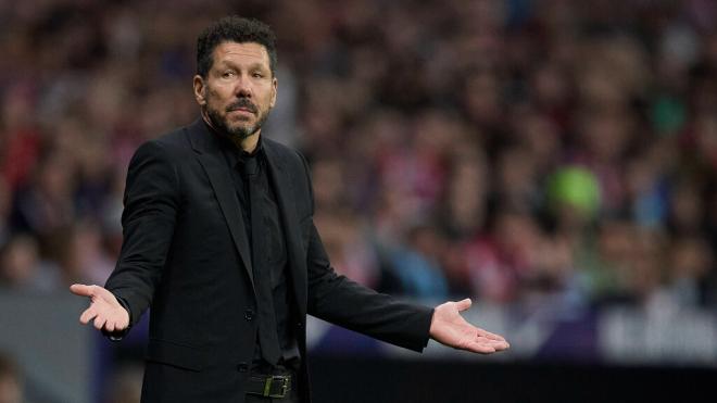 Simeone, en un partido del Atlético de Madrid (Cordon Press)