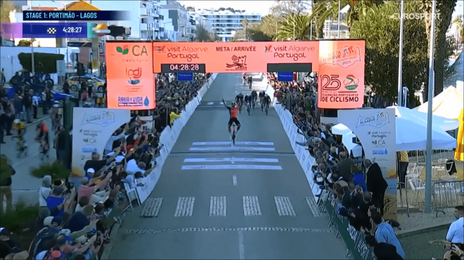 Filippo Ganna se lleva un triunfo estéril en la Vuelta al Algarve.