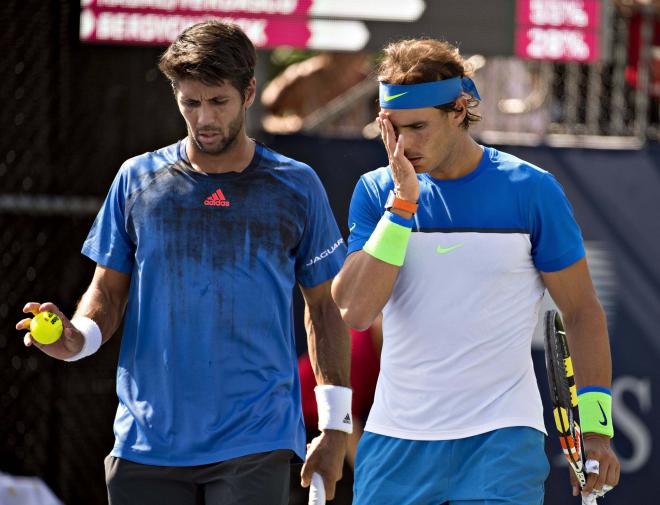 Rafa Nadal junto a Fernando Verdasco (Foto: Cordon Press).