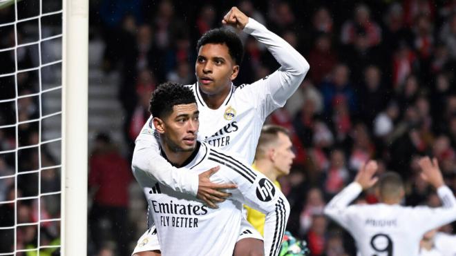 Jude Bellingham y Rodrygo celebran un gol del Real Madrid (Cordon Press)