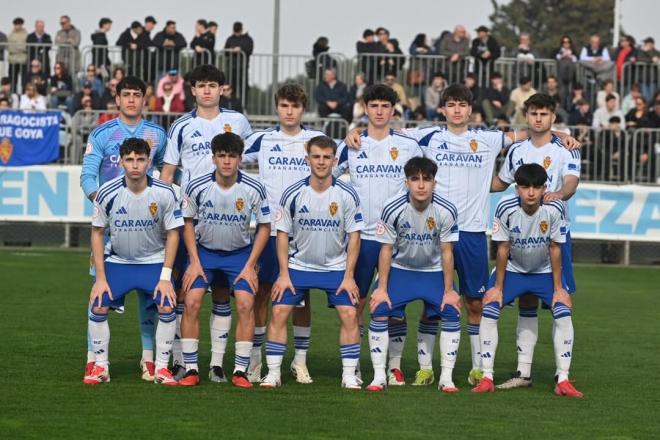 Once titular del DH Juvenil del Real Zaragoza (Foto: RZ Cantera).