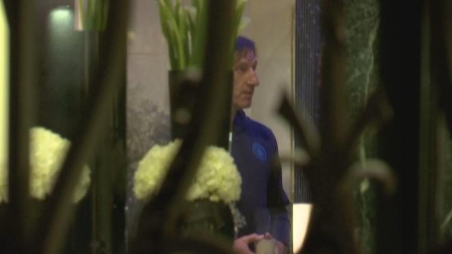 Luka Modric llegando al hotel del Manchester City