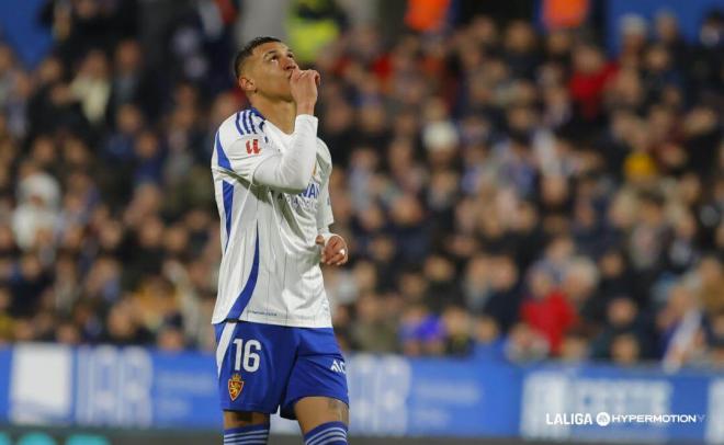 Kervin Arriaga, durante un partido del Real Zaragoza (Foto: LALIGA).