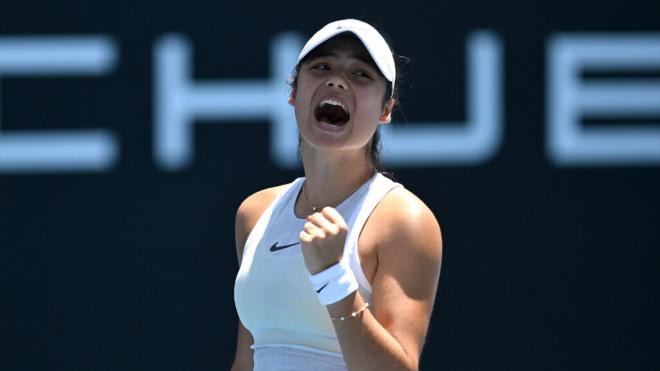 Emma Raducanu, durante un partido en Melbourne (foto: Europa Press).