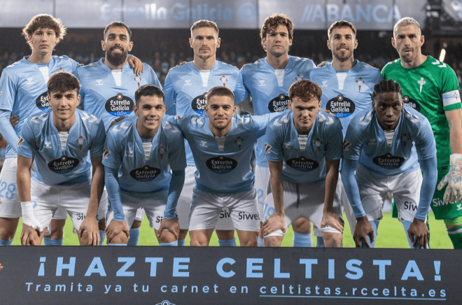 Once titular del Celta ante CA Osasuna (Foto: RC Celta).