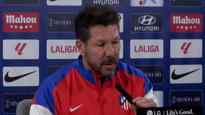 Simeone, en rueda de prensa