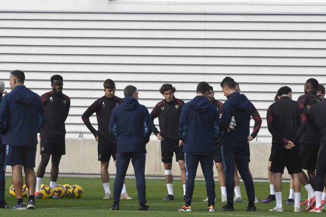 Imagen del entrenamiento de este viernes (Foto: Kiko Hurtado)