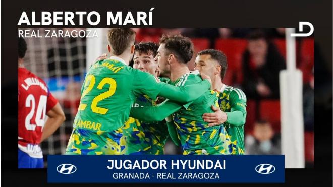 Alberto Marí, Jugador Hyundai del Granada - Real Zaragoza