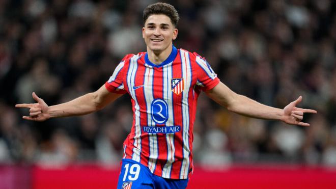 Julián Álvarez celebrando un gol con el Atleti (Europa Press)