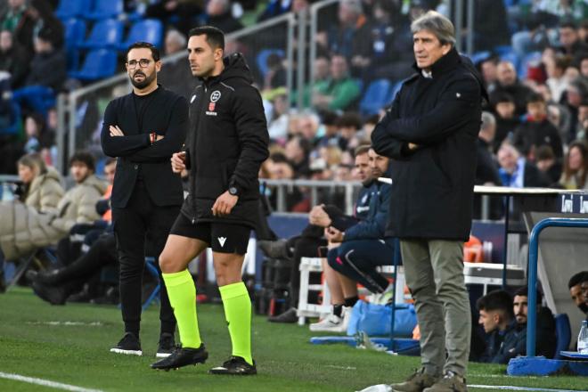 José Bordalás, junto a Manuel Pellegrini (Foto: EFE).