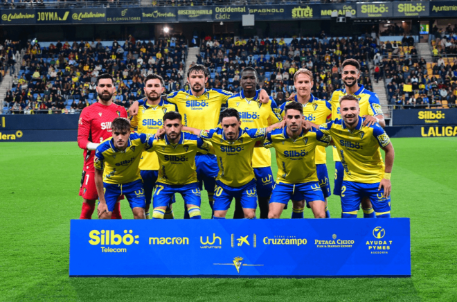 Once titular de Gaizka Garitano en el Cádiz-Castellón (FOTO: Cádiz CF).