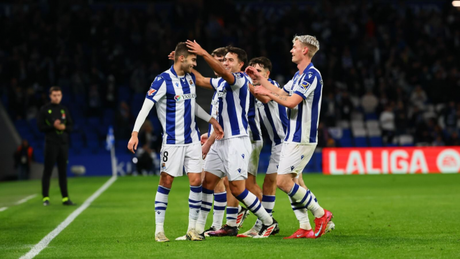 Zakharyan celebra su gol ante el Leganés en el Reale Arena. (Foto: Real Sociedad)