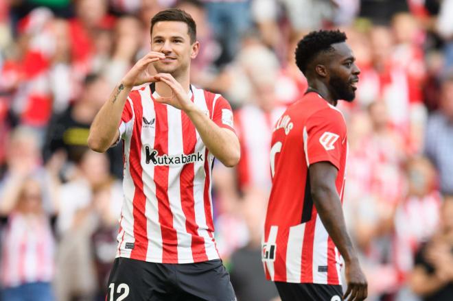 Gol de Gorka Guruzeta ante el Valladolid en San Mamés (Foto: Athletic Club).